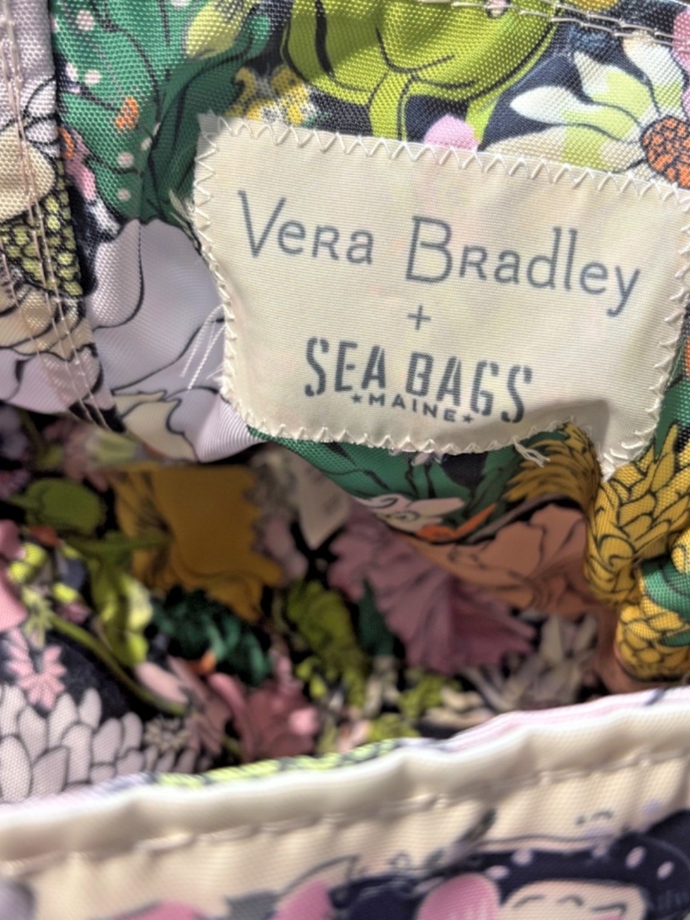 Vera Bradley x Sea Bags Nautical Stripes x ReActive Bloom Boom Rope Tote Bag - Picture 5 of 8